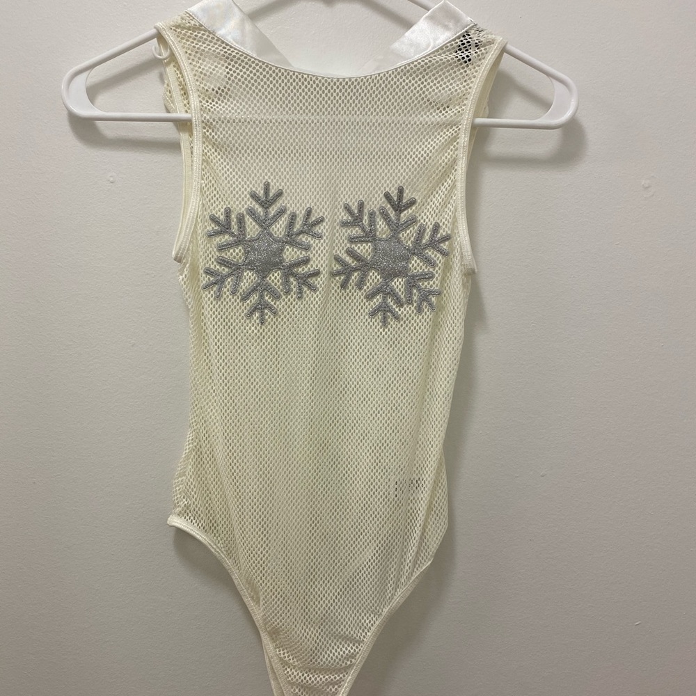 MESH SNOWFLAKE BODYSUIT
